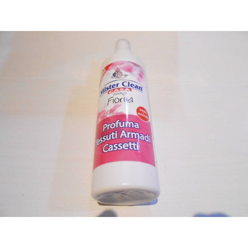 PROFUMA TESSUTI ARMADI CASSETTI ESSENZA FIORITA MISTER CLEAN 200 ML.